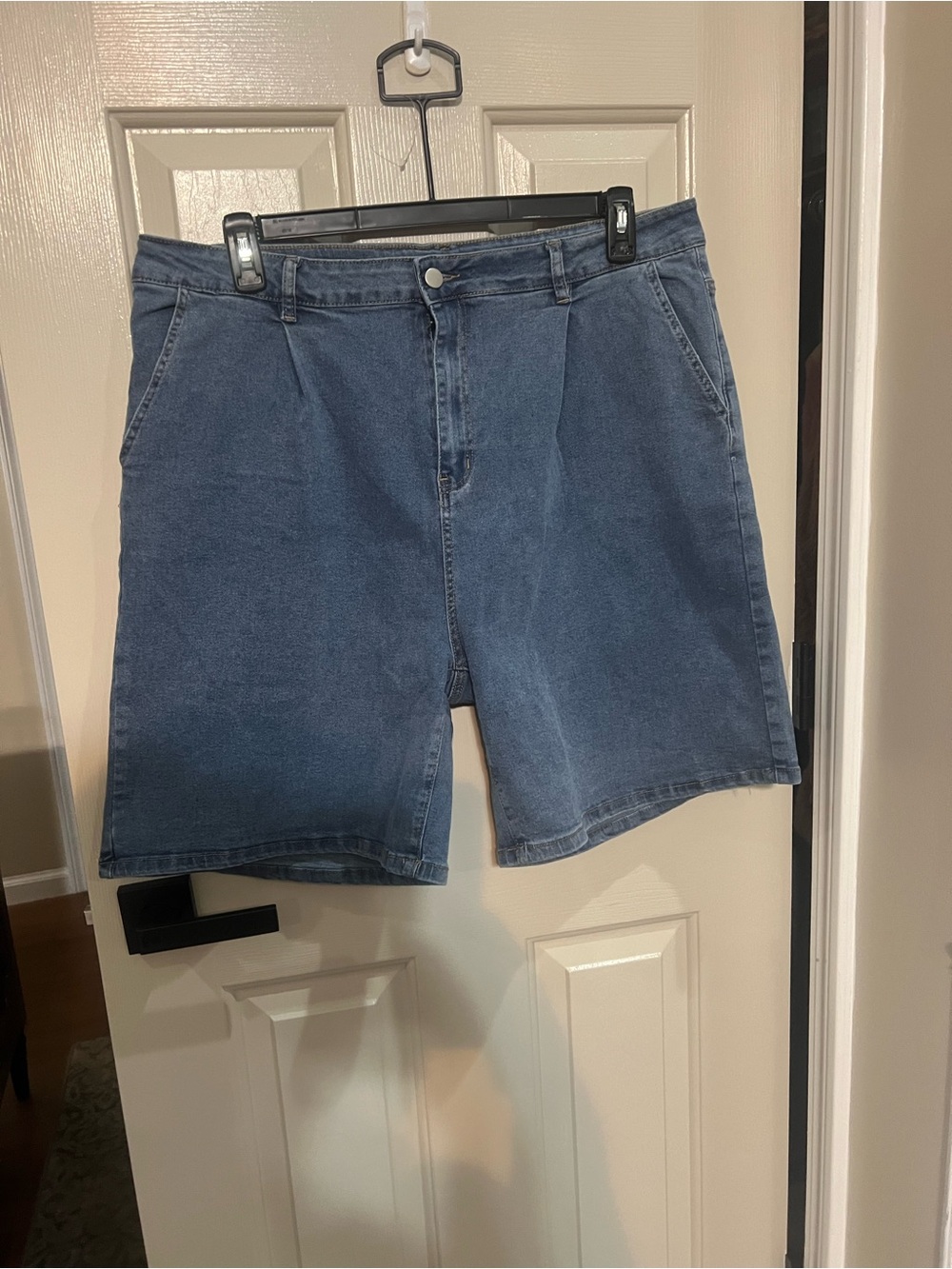 Polagram Dark Blue Denim Shorts